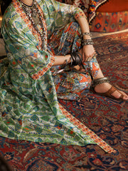 Light Green Poly-Lawn 3 Piece Stitched - ALP-3PS-1960A - Almirah Online