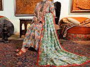 Light Green Poly-Lawn 3 Piece Unstitched - ALP-3PS-1960A - Almirah Online