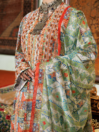 Light Green Poly-Lawn 3Pc Stitched - ALP-3PS-1960B