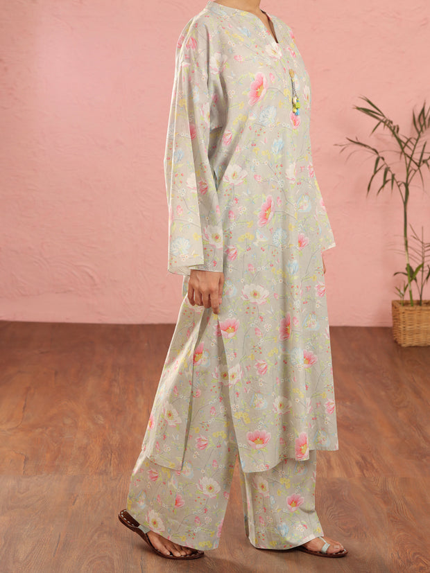 Pistachio Green Cambric 2 Piece Stitched - ALP-2PS-LKS-1961 - Almirah Online