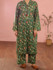 Dark Green Cambric 2 Piece Stitched - ALP-2PS-LKS-1966