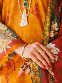 Orange Lawn 3 Piece Unstitched - ALP-3PS-1974