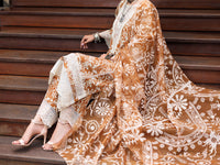 Light Brown Lawn 3 Piece Unstitched - ALP-3PS-1988