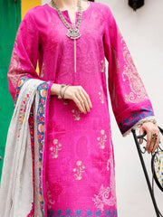 Pink Lawn 3 Piece Unstitched - ALP-3PS-2000