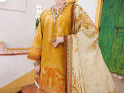 Mustard Lawn 3 Piece Stitched - ALP-3PS-2001