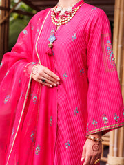 Pink Maple Silk 3 Piece Stitched - ALP-3PS-2033