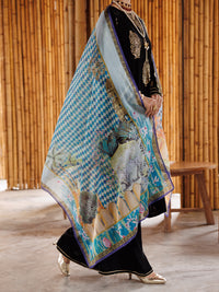 Black Viscose 3Pc Stitched - ALP-3PS-2040