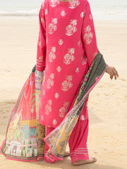 Pink Viscose 3 Piece Stitched - ALP-3PS-2044