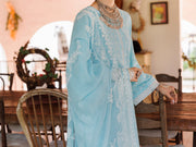 Ice Blue Cotton Dobby 3 Piece Stitched - ALP-3PS-2045