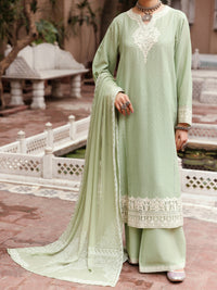 Light Green Cotton Dobby 3Pc Stitched - ALP-3PS-2049