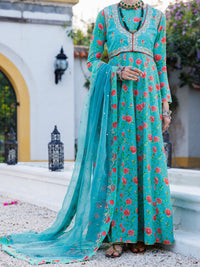 Sea Green Maple Silk 3Pc Stitched - ALP-3PS-2052
