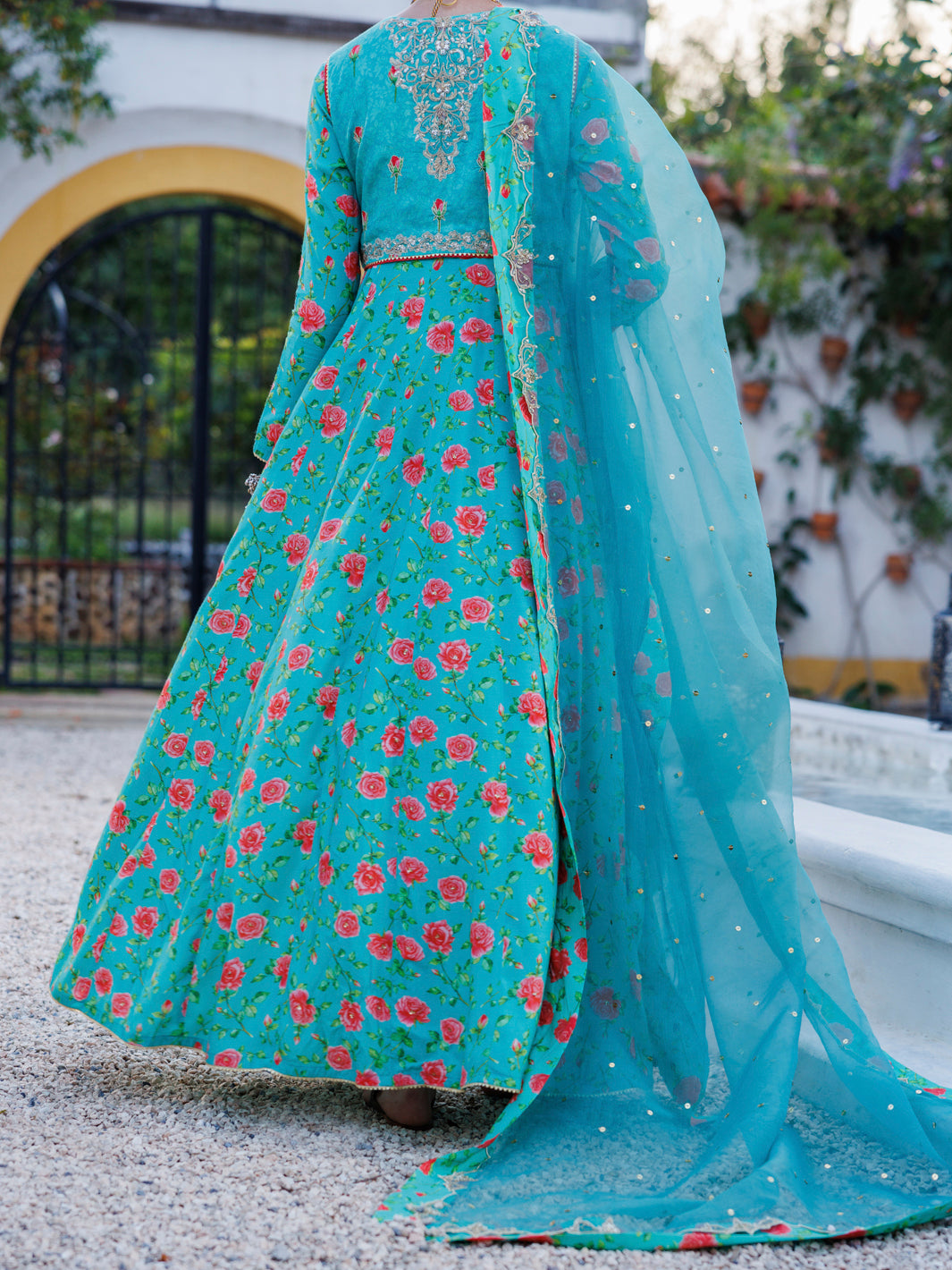 Sea Green Maple Silk 3Pc Stitched - ALP-3PS-2052