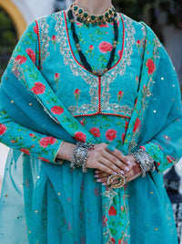 Sea Green Maple Silk 3Pc Stitched - ALP-3PS-2052
