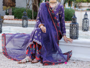 Purple Viscose Jacquard 3 Piece Stitched - ALP-3PS-2054