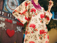 Cream Lawn Co-ord Set - ALP-2PS-SLKS-2069