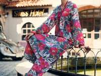 Multicolor Lawn Co-ord Set - ALP-2PS-SLKS-2085