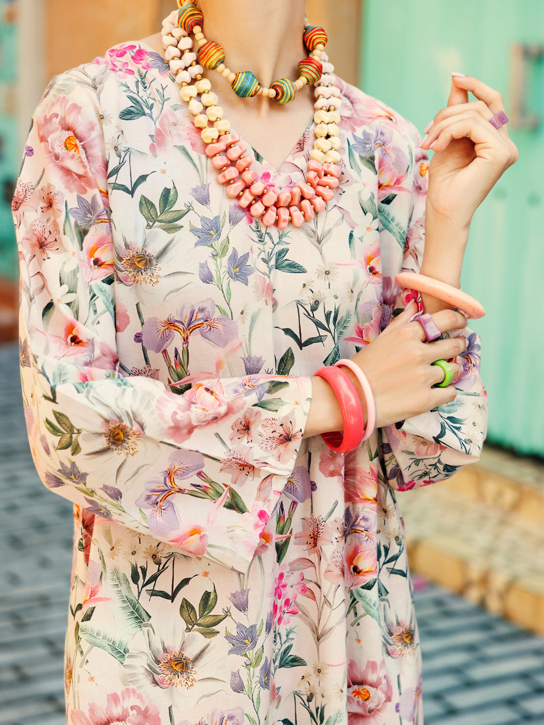 Light Purple Lawn Co-ord Set - ALP-2PS-SLKS-2086
