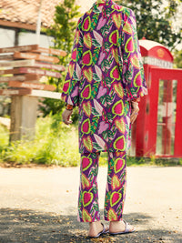 Purple Lawn Co-ord Set - ALP-2PS-SLKS-2090
