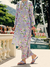 Light Purple Lawn Co-ord Set - ALP-2PS-SLKS-2091