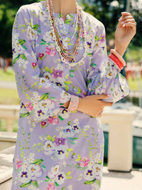 Light Purple Lawn Co-ord Set - ALP-2PS-SLKS-2091