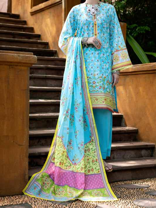 Ferozi Lawn 3Pc Stitched - ALP-3PS-2096