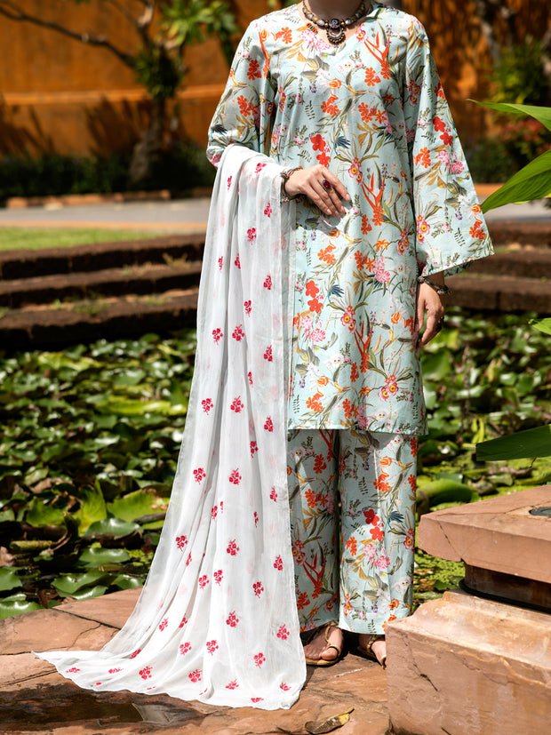 Multicolor Lawn 3 Piece Stitched - ALP-3PS-2102