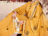 Orange Cotton Dobby 3Pc Stitched - ALP-3PS-2132