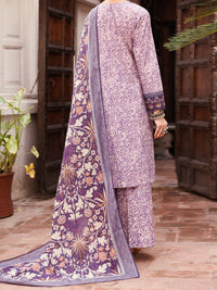 Light Purple Cambric 3Pc Stitched - ALP-3PS-2146