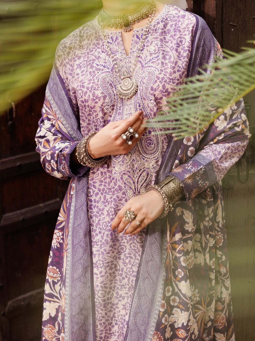 Light Purple Cambric 3Pc Stitched - ALP-3PS-2146