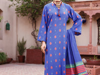 Blue Yarn Dyed 3Pc Unstitched - ALP-3PS-2155