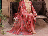 Peach Paper Cotton 3Pc Stitched - ALP-3PS-2160
