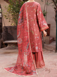 Peach Paper Cotton 3Pc Stitched - ALP-3PS-2160