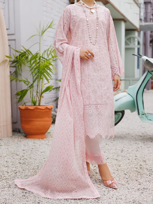 Light Pink Lawn 3Pc Stitched - ALP-3PS-2188