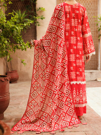 Red Lawn 3Pc Unstitched - ALP-3PS-2280