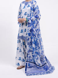 Blue Lawn 3Pc Unstitched - ALP-3PS-2443