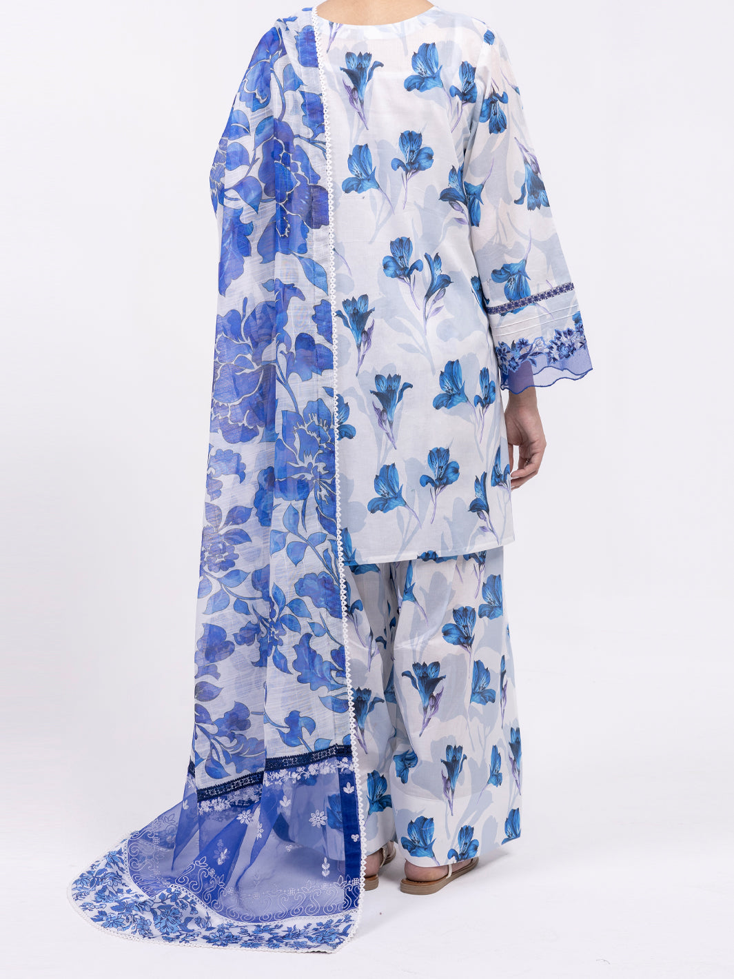 Blue Lawn 3Pc Unstitched - ALP-3PS-2443