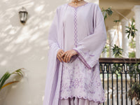 Lilac Yarn Dyed Stitched 3PC - ALP-3PS-2612