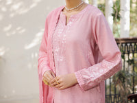 Pink Yarn Dyed Stitched 3PC - ALP-3PS-2613