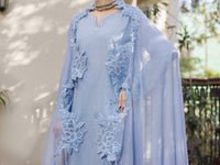 Ice Blue Yarn Dyed Stitched 3PC - ALP-3PS-2614