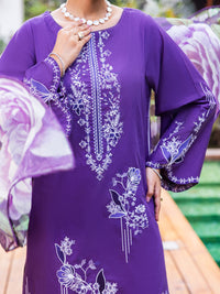 Blue Lawn Dyed Stitched 3PC - ALP-3PS-2623