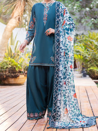 Dark Green Cotton Stitched 3PC - ALP-3PS-2624