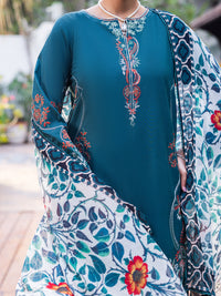 Dark Green Cotton Stitched 3PC - ALP-3PS-2624