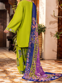 Parrot Green Cotton 3Pc Stitched - ALP-3PS-2630