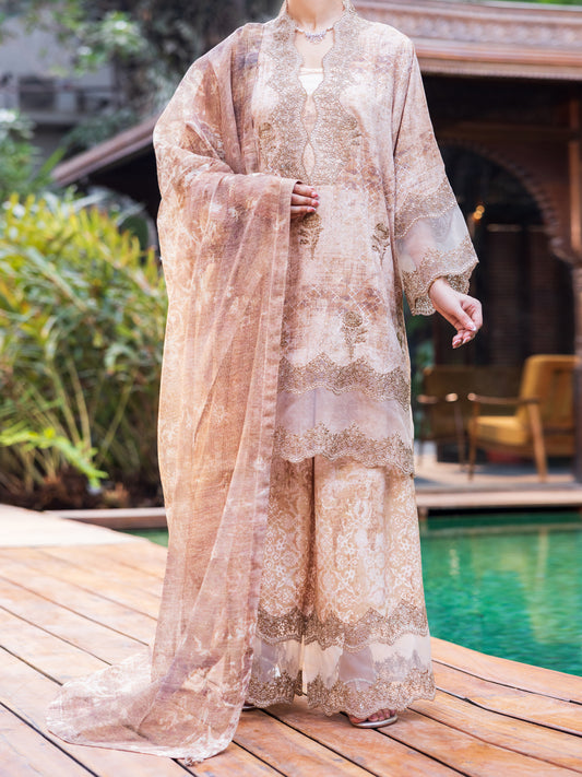 Skin Silk Lawn Stitched 3PC - ALP-SS-3PS-2647