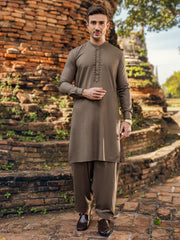 Green Blended Kameez Shalwar - AL-KS-2923