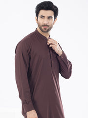 Maroon Blended Kameez Shalwar - AL-KS-2970F