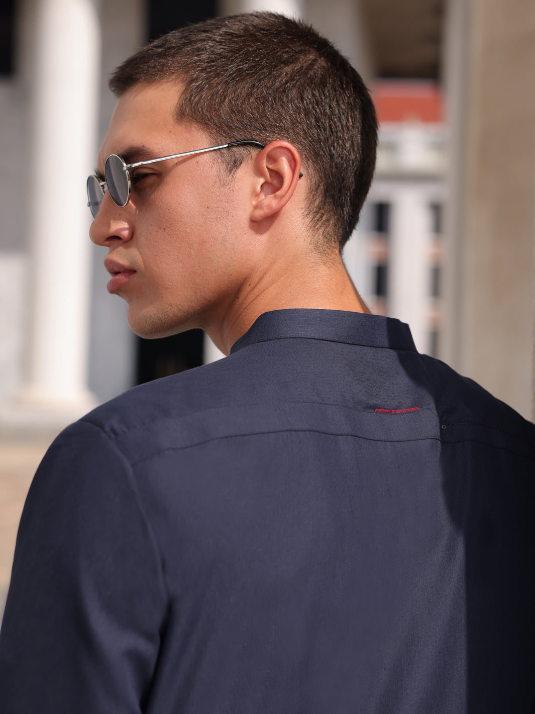 Blue Blended Kameez Shalwar - AL-KS-2990 - Almirah Online