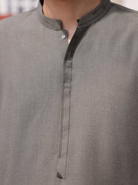 Grey Blended Kameez Shalwar - AL-KS-2995