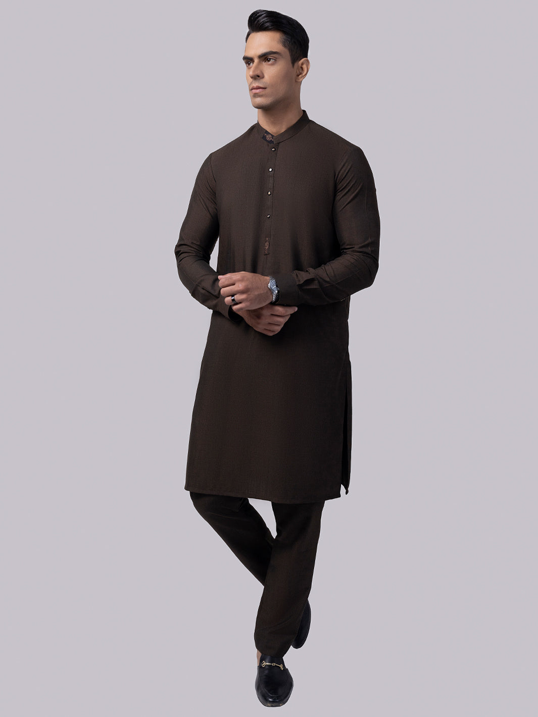 Kahi Green Blended Kurta Trouser - AL-KT-3002B