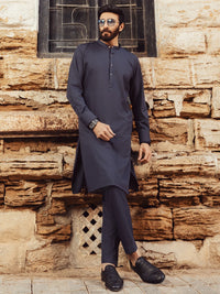 Grey Plain Kurta Trouser - ALET-KT-3002-R3